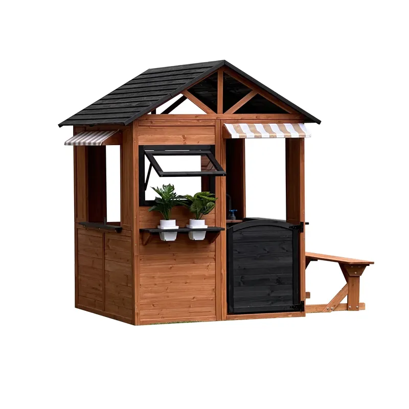 Kids Outdoor Climbing Frame - Casa de Bonecas de Madeira para