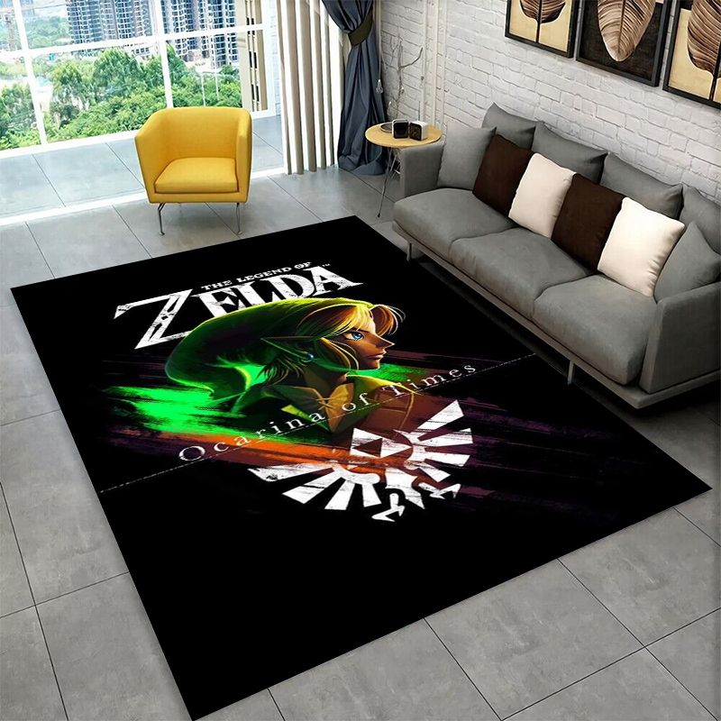 Kids Outdoor Area - Tapete Antiderrapante Clássico Z-Zelda para Sala
