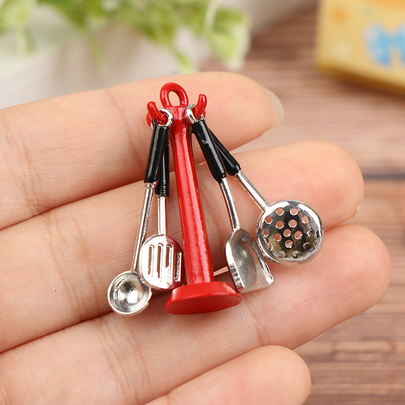 Kids Outdoor Kitchen Accessories - 1:12 casa de bonecas utensílio cozinha