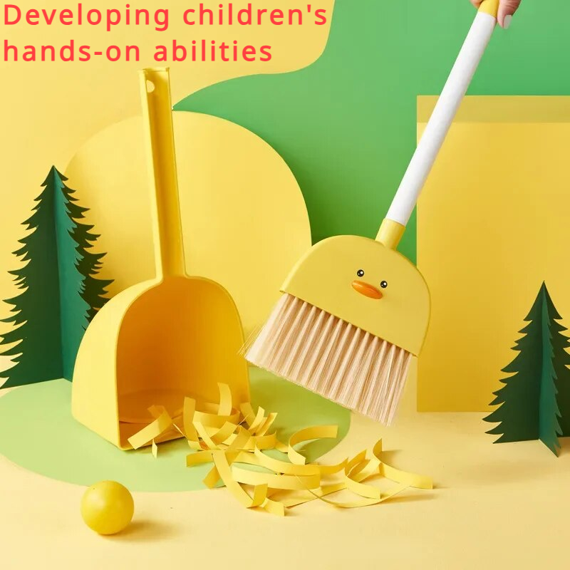 Kids Outdoor Broom - Conjunto de mini vassoura para crianças,