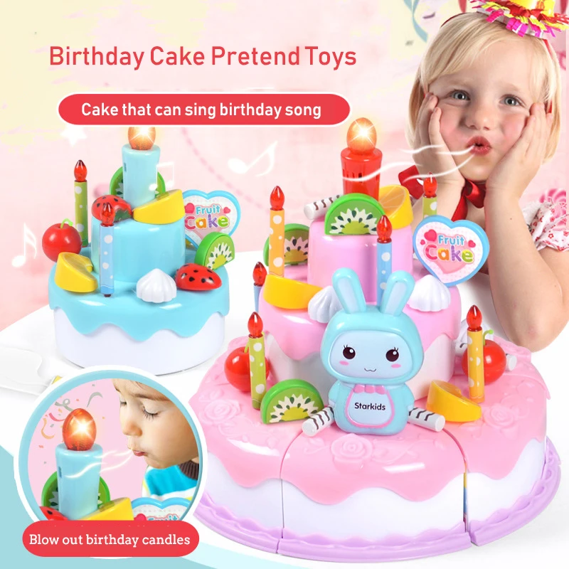 Kids Outdoor Kitchen Accessories - Crianças brinquedo simulação diy bolo de