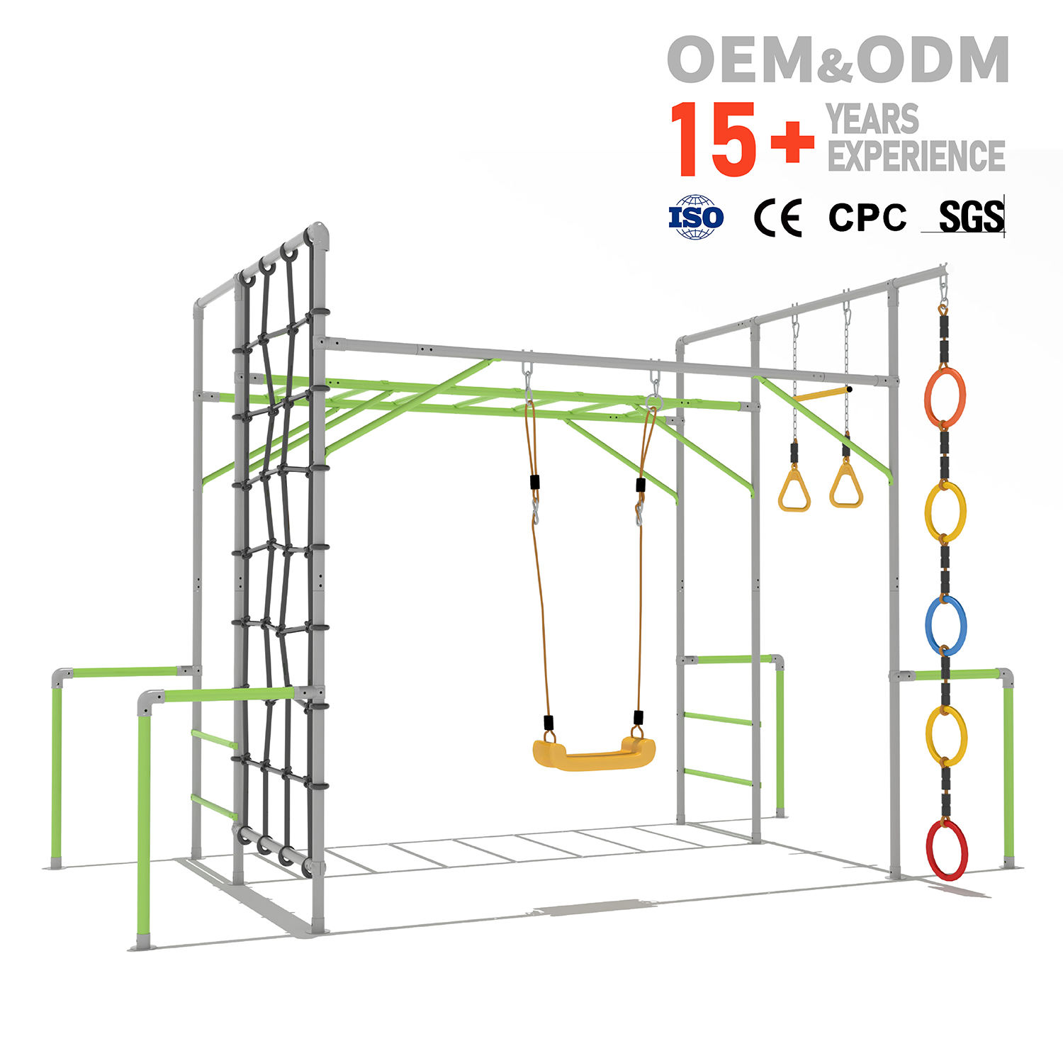 Kids Outdoor Climbing Frame - Quadro de Escalada Infantil, Parque Infantil